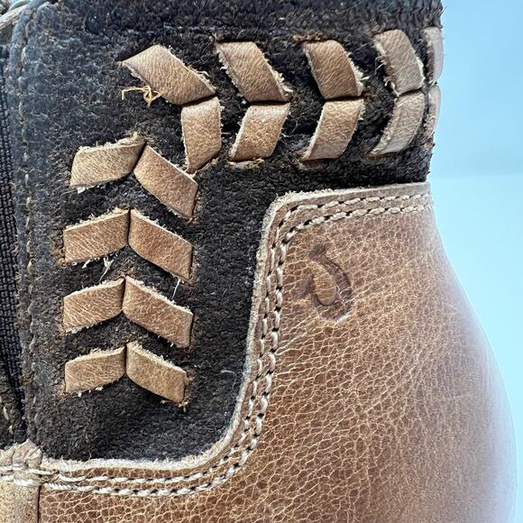 OluKai Kamahoi Women's Leather Booties Size 6.5 Fall Essentials Brown School - Picture 4 of 12